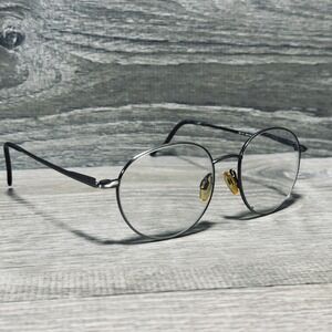 Easyclip EC 171 Eyeglass Frames Mens 50-18-140 Gray Round Metal Frames‎ Only